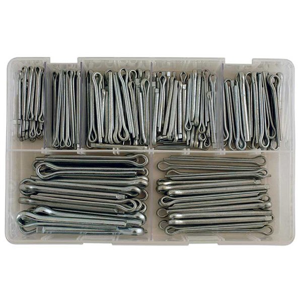 Assorted Split PinsLarge Sizes Box 220 Pieces Euro Car Parts