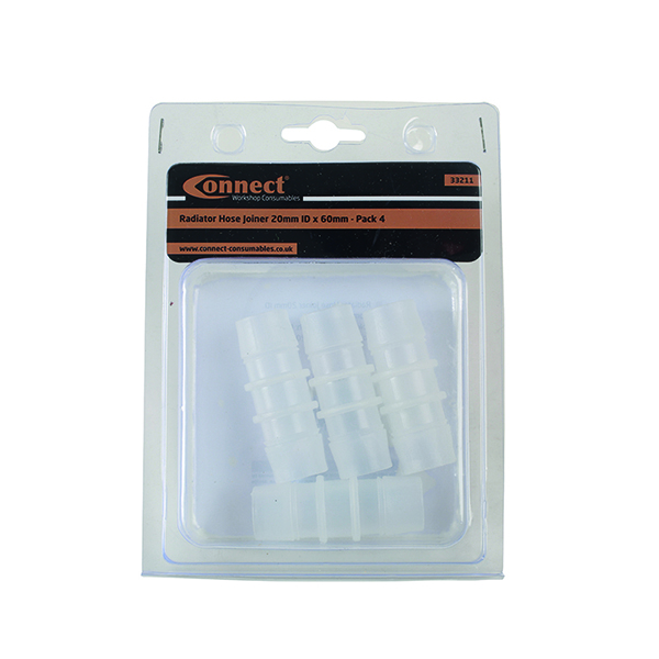 Radiator Hose Joiner 20mm ID x 60mm Pack 4 Euro Car Parts