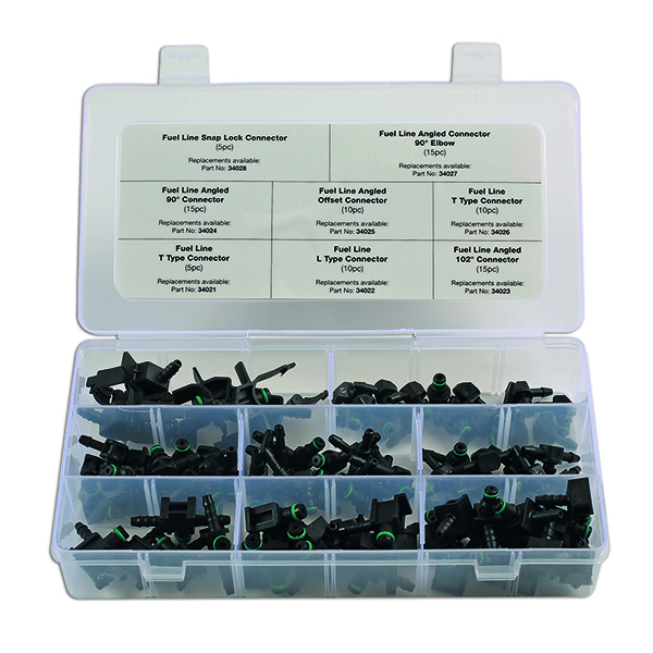 Assorted Popular Fuel Line Connectors 85 Pieces Euro Car Parts