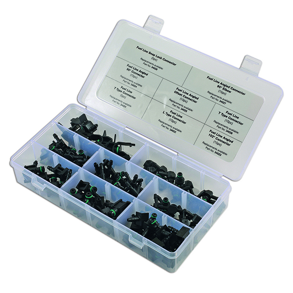 Assorted Popular Fuel Line Connectors 85 Pieces Euro Car Parts