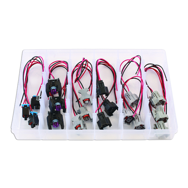 Assorted Delphi & Denso Injector Connector Kit 18 Pieces Euro Car Parts