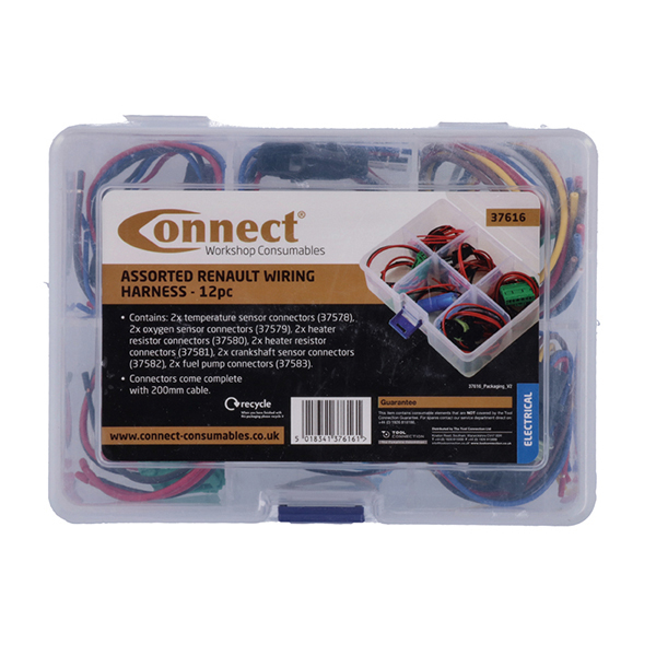 Connect 37616 Assorted Renault Wiring Harness Kit 12pc