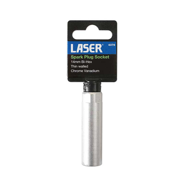 Laser 4376 Spark Plug Socket 3/8"D 14mm