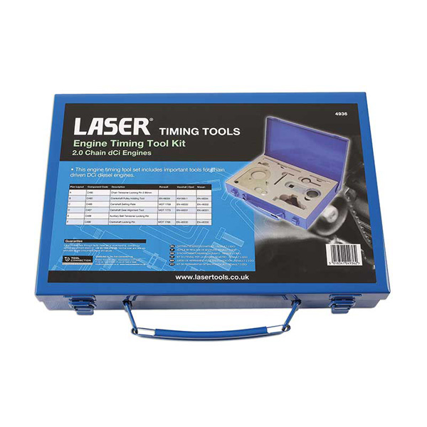 Laser 4936 TIMING TOOL KIT - RENAULT 2.0 DCI/ NISSAN