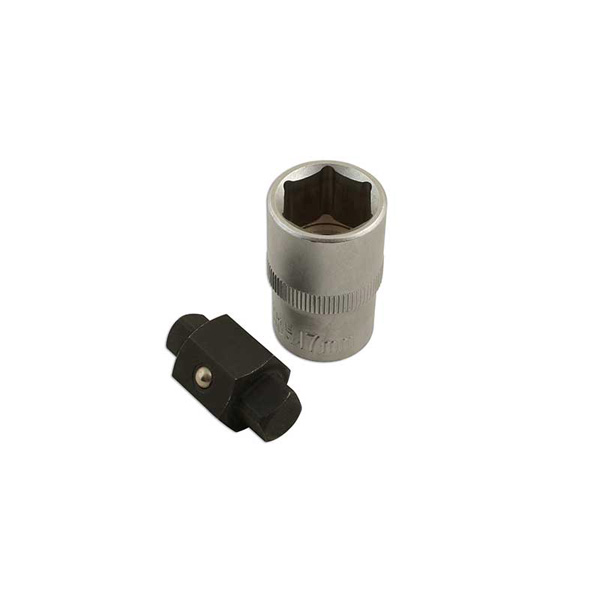 Laser Drain Plug Key - 8/10mm Square