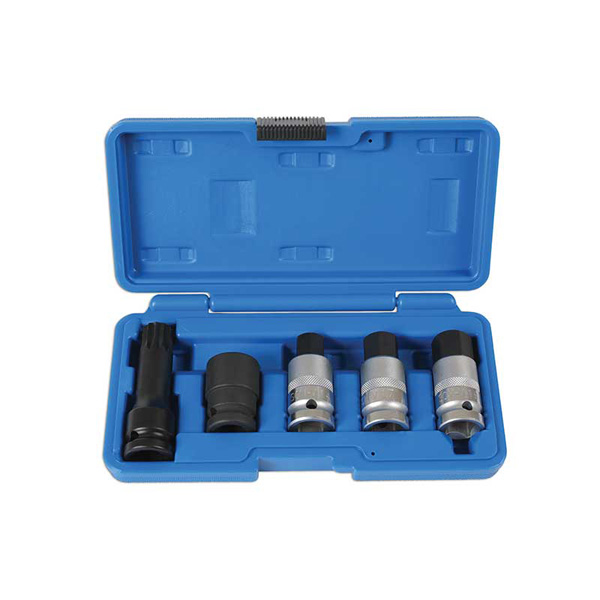 Laser 6411 Hub Nut Tool Kit 1/2"D 5pc