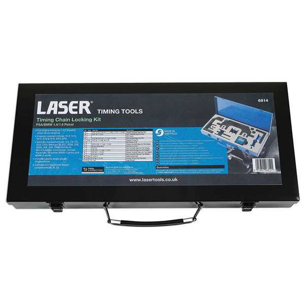 Laser 6814 LASER Timing Chain Locking Kit PSA/BMW 1.4/1.6 Petrol