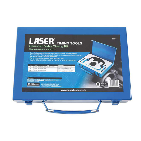 Laser 6896 Camshaft Valve Timing Kit Mercedes Benz 1.8/2.1 2 2
