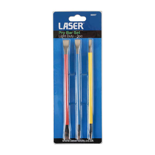 Laser Pry Bar Set - Light Duty 3pc