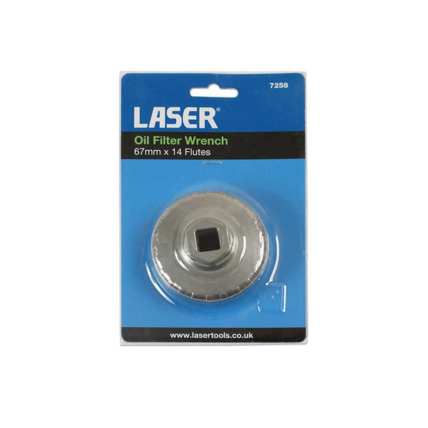 Laser 7258 Oil Filter Wrench 67mm x 14 Flutes