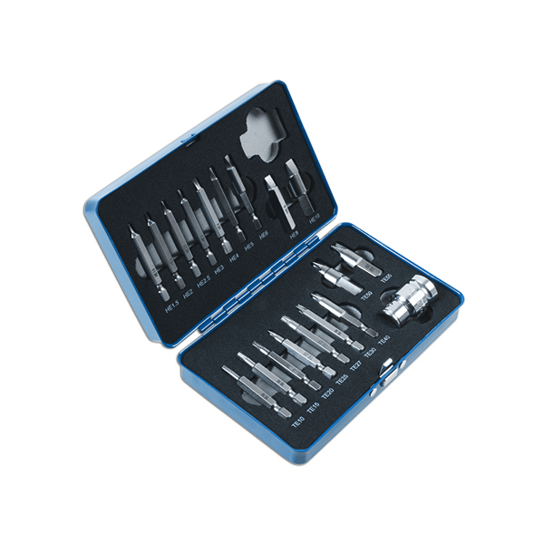 Laser 7678 Extractor Set for Torx® Hex Fittings 19pc