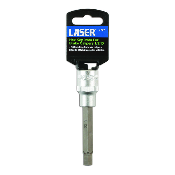 Laser 7707 Hex Key 1/2"D 9mm for Brake Calipers