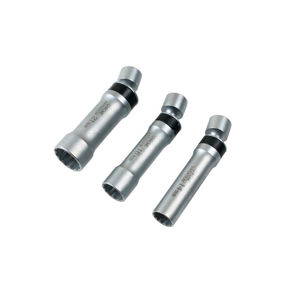 Laser 7891 Universal Joint Spark Plug Socket Set 3/8"D 3pc