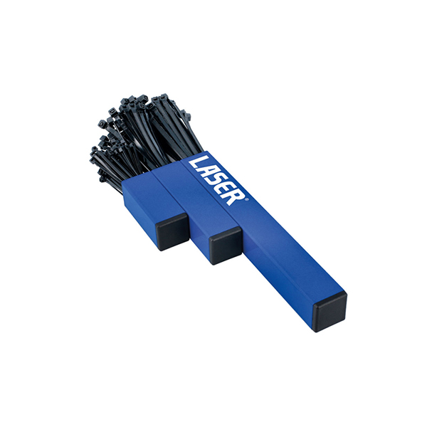 Laser 8795 Magnetic Cable Tie Holder inc Cable Ties 200pc