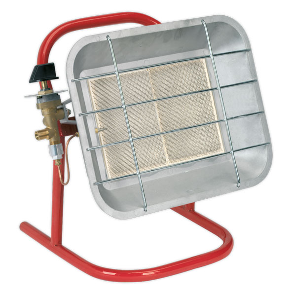 Sealey LP14 Space Warmer Propane Heater with Stand 10,250-15,354Btu/hr