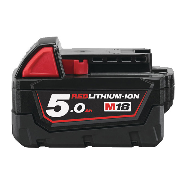 Milwaukee M18 5amp Battery Red Lithium 