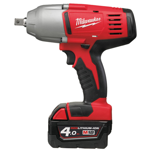 Milwaukee M18 Impact Wrench (2 x 4.0ah batteries, charger, BMC) Euro