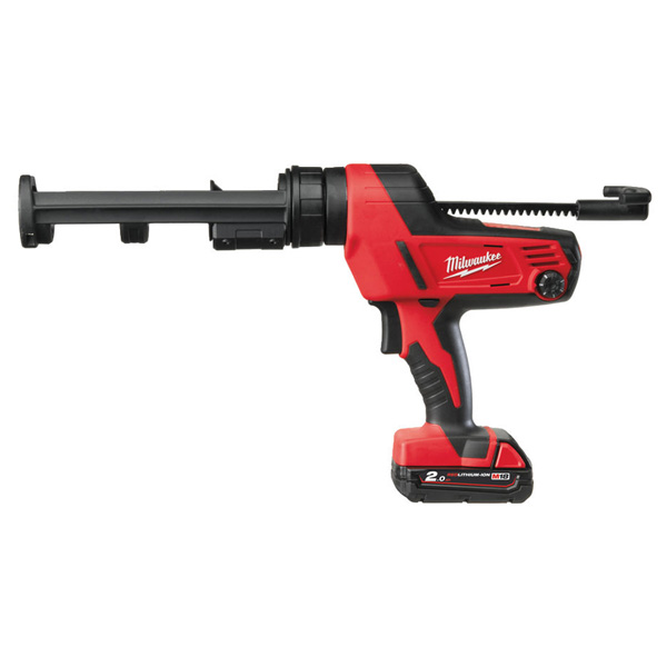 Milwaukee M18 Caulking Gun 310ml Cartridge (1 x 2.0ah Li-ion battery, charger, bag)