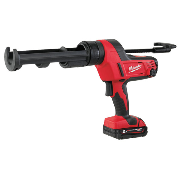 Milwaukee M18 Caulking Gun 310ml Cartridge (1 x 2.0ah Li-ion battery, charger, bag)