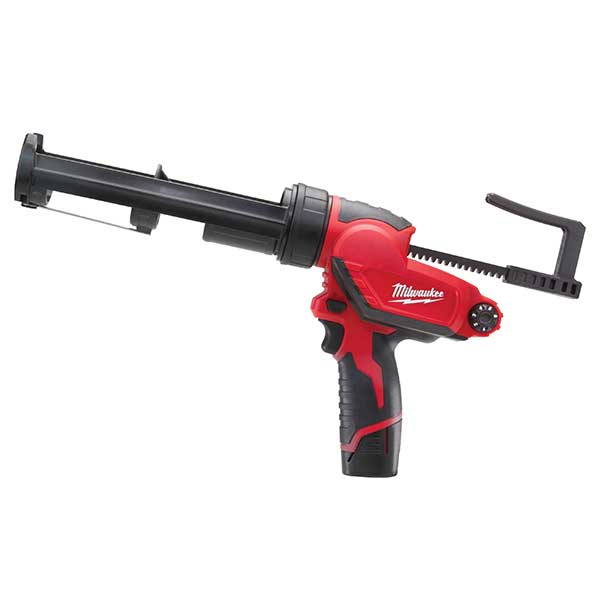 Milwaukee M12 Caulking Gun 310ml Aluminium Tube (1 x 2ah Li-ion battery ...