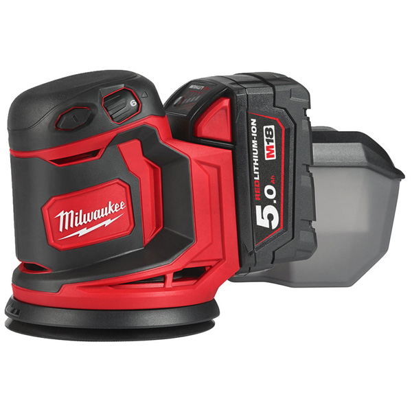 Milwaukee M18 5amp Brushed Random Orbital Sander (Kit)