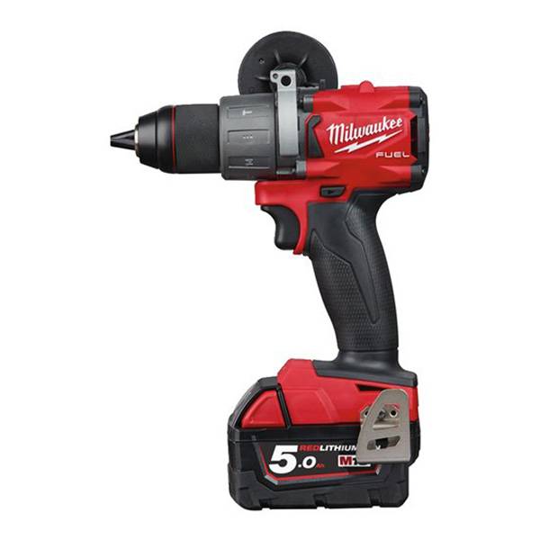 Milwaukee M18 FUEL Percussion Drill  (2 x 5.0ah batteries fast charger dynacase) M18FPD2-5