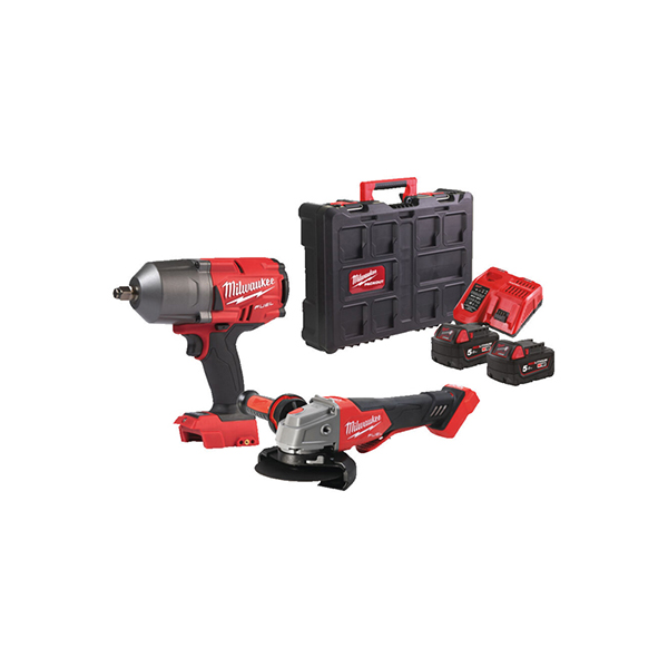 Milwaukee M18 FUELhigh torque 1/2"  Impact Wrench and Angle Grinder