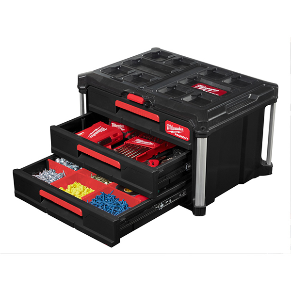 Milwaukee PACKOUT™ 3 Drawer Tool Box - 1pc