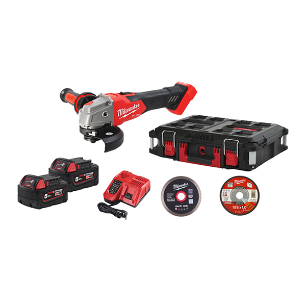 Milwaukee M18 FUEL 100 Year Anniversary Angle Grinder Promo Kit 2 x 5.0Ah