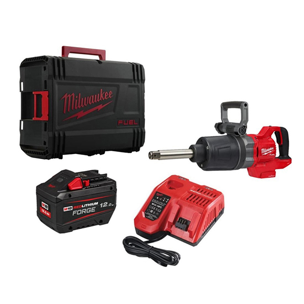 Milwaukee M18ONEFHIWF1D-121CF Impact Wrench with 12Ah FORGE Battery