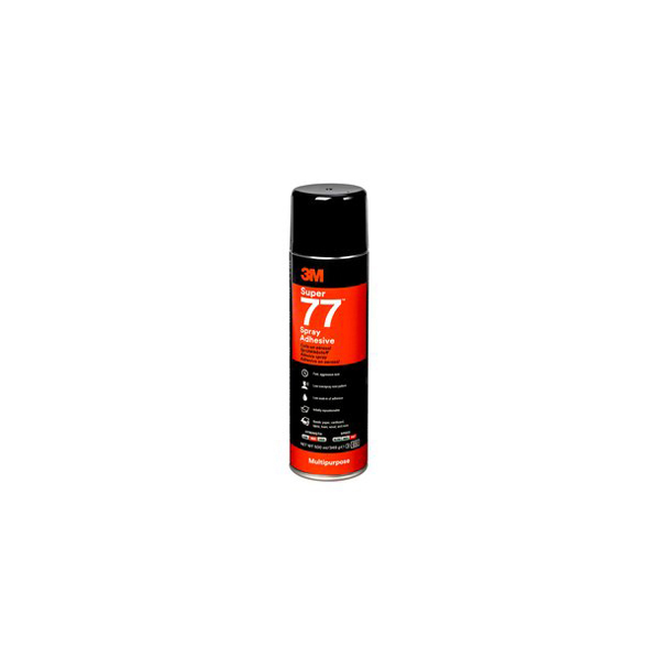 3M Spray 77 Multi Purpose Adhesive 500ml Beige Aerosol