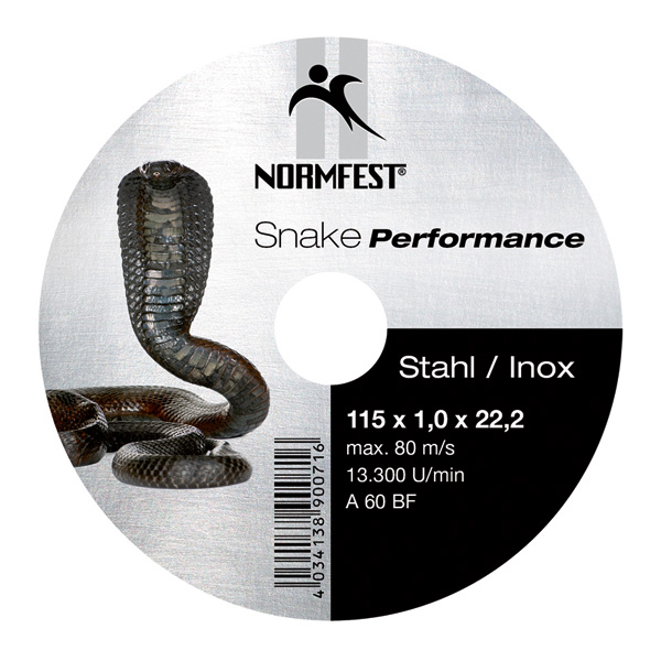 Normfest Snake Performance - Cut Off Disc 115 x 1,0 x 22,2