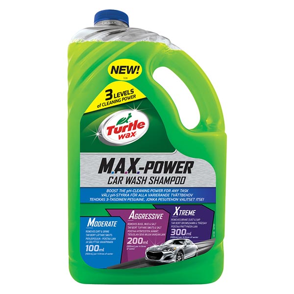 Turtlewax M.A.X. POWER Car Wash Shampoo 2.95Ltr Euro Car Parts