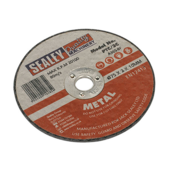 Sealey PTC/3C Cutting Disc 75 x 2mm 10mm Bore