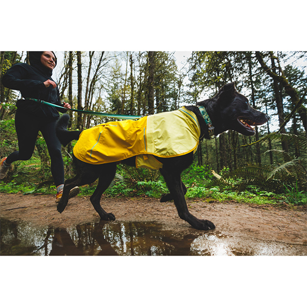 Ruffwear Sun Shower Dog Raincoat in Mineral Yellow Extra (Large)