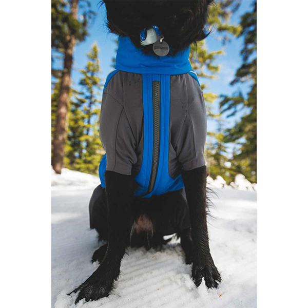 Ruffwear Vert Coverall Dog Snow Suit in Blue Pool (Medium)