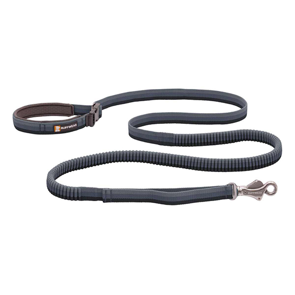 Ruffwear Roamer Bungee Dog Running Lead in Granite Grey (2.2 to 3.4m)