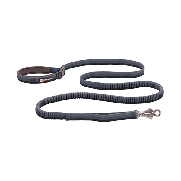 Ruffwear Roamer Bungee Dog Running Lead in Granite Grey (2.2 to 3.4m)