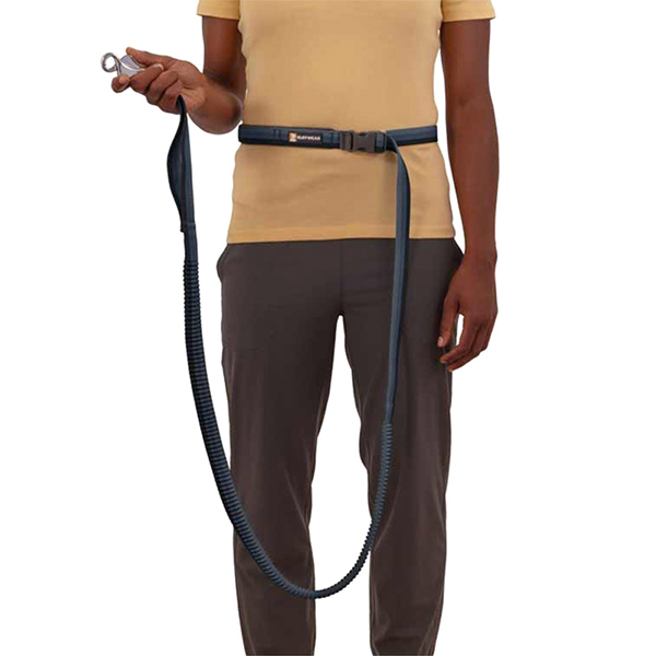 Ruffwear Roamer Bungee Dog Running Lead in Granite Grey (2.2 to 3.4m)