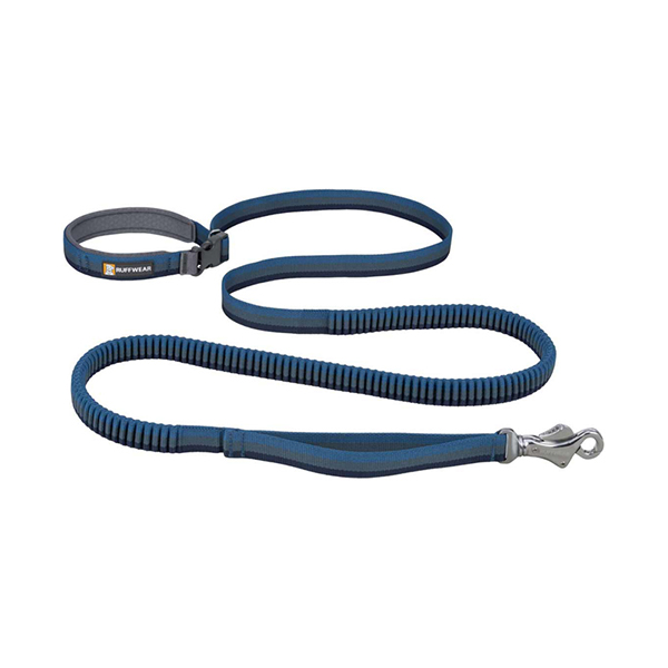 Ruffwear Roamer Bungee Dog Running Lead in Orion Blue (2.2 to 3.4m)