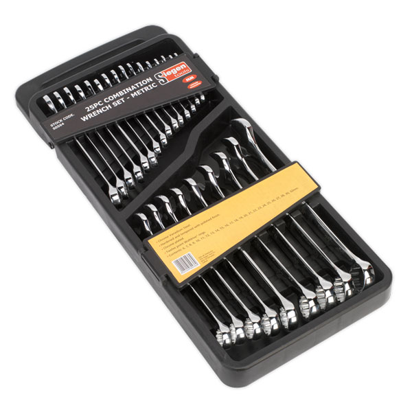 Siegen S0564 Combination Spanner Set 25pc Metric