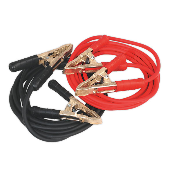 Sealey SBC/25/5/EHD Booster Cables Extra-Heavy-Duty Clamps 25mm? x 5mtr Copper 650Amp