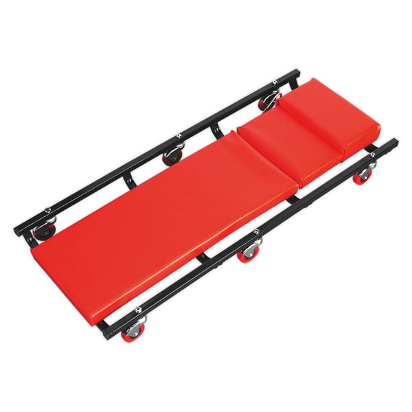Sealey American-Style Deluxe Creeper with Steel Frame, 6 Wheels & Adjustable Headrest 4