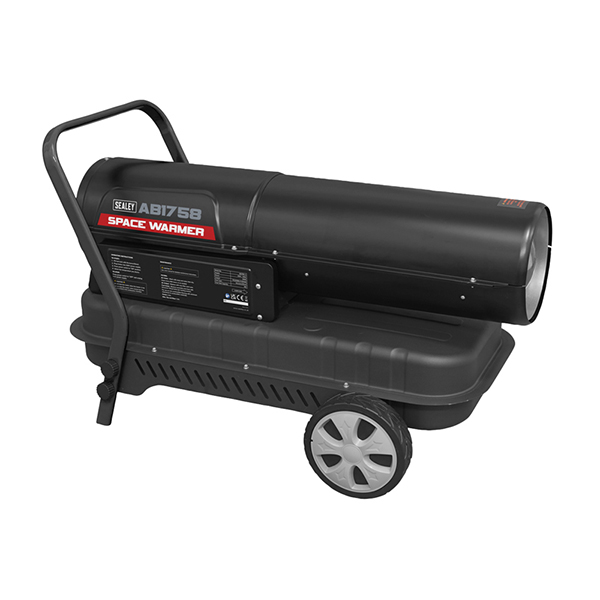 Sealey AB1758 Space Warmer Paraffin/Kerosene/Diesel Heater 175,000Btu/hr  with Wheels | Euro Car Parts