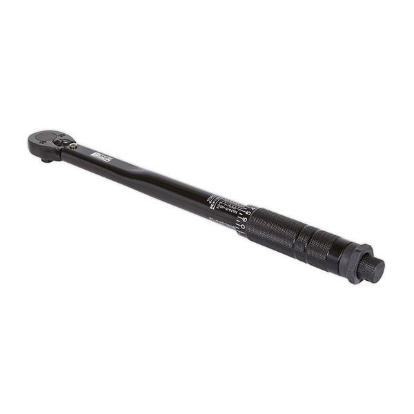 Sealey AK623B Micrometer Torque Wrench 3/8"Sq Drive Calibrated Premier Black