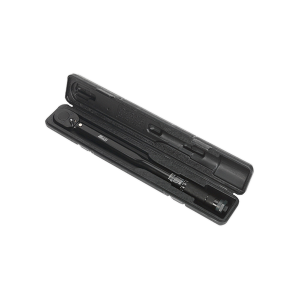 Sealey AK624B Micrometer Torque Wrench 1/2"Sq Drive Calibrated Black Series