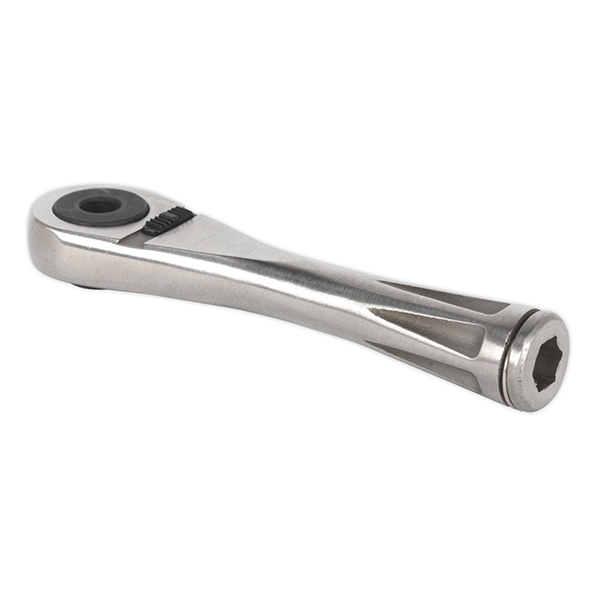 AK6962 Bit Driver Ratchet Micro 1/4" Hex Stainless Steel
