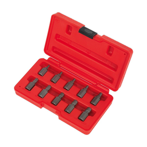 Sealey AK8181 Multi-Spline Screw Extractor Set 10pc