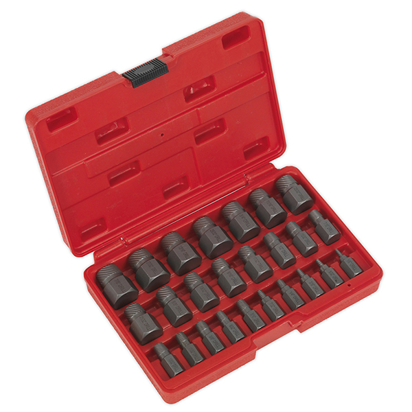 Sealey AK8182 Multi-Spline Screw Extractor Set 25pc