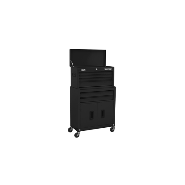 Sealey Sealey AP22BK Topchest & Rollcab Combo 6 Drawer with Ball-Bearing Slides - Black